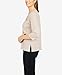Alfred Dunner Women's Tossed Floral Top Size S Oatmeal Heather