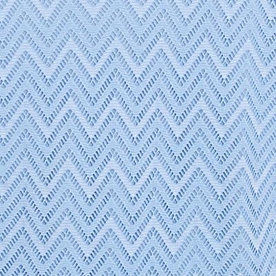 Alfred Dunner Women's Petite Textured Chevron Lace Back Tee Size PS Iris