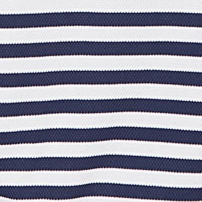 Alfred Dunner Women's Pique Stripe Button Detail Top