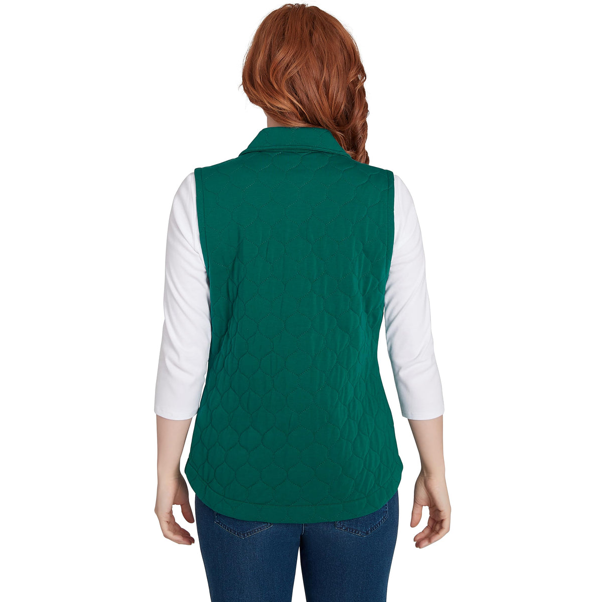 Ruby Rd. Quilted Jacket Cotton/Polyester (US, Alpha, Medium, Regular, Regular, Emrald)