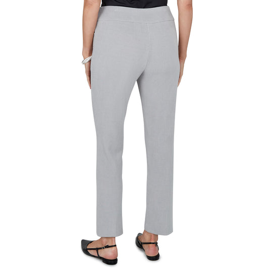 Alfred Dunner Petite Slim Fit Corduroy Pant, Shorter Inseam, Grey, 16P