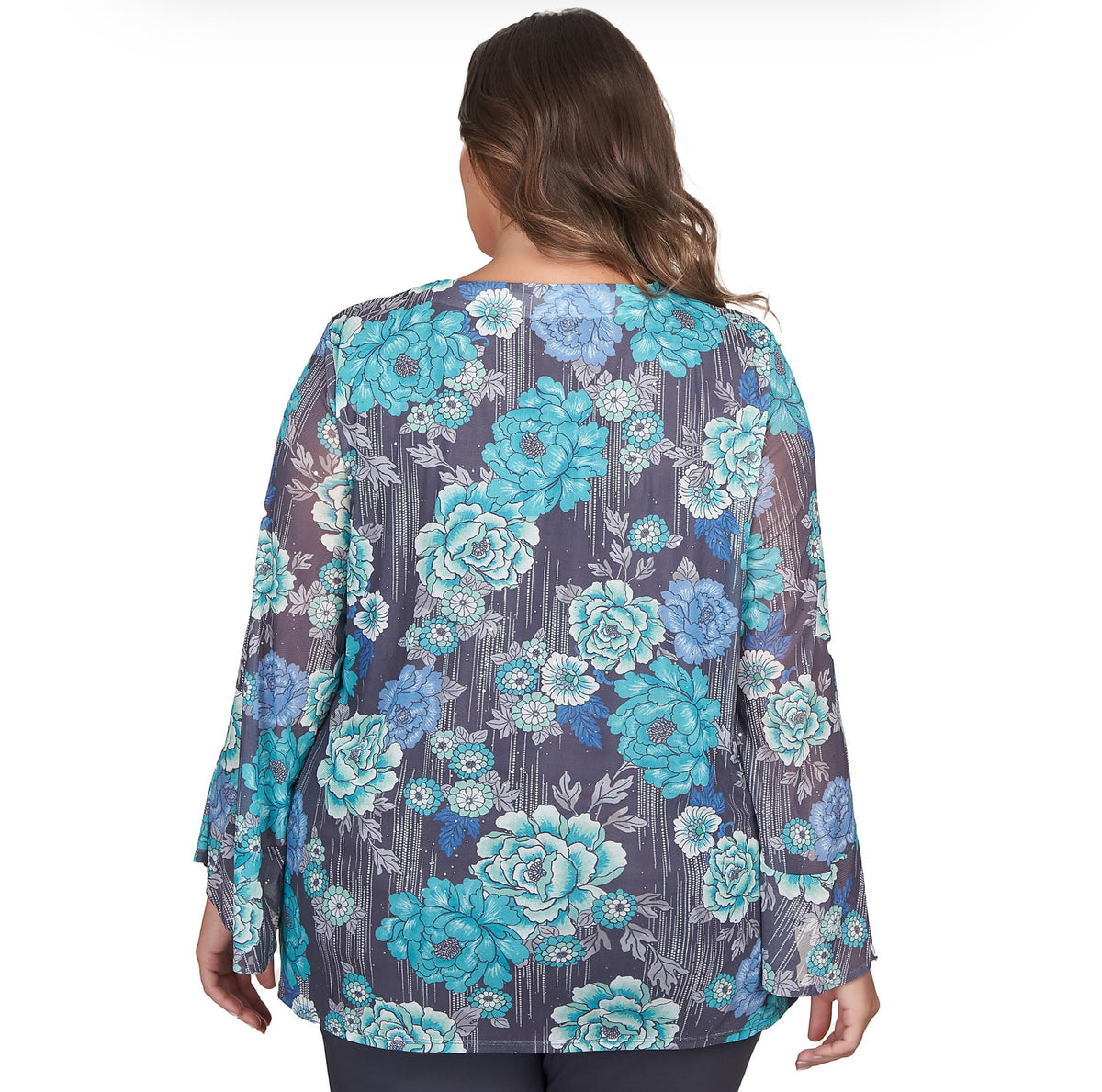 Ruby Red Must have Floral lined slippery Fabric Polyester with little shiny dots (US, Alpha, 2X, Plus, Regular, Plus Size, Multi)