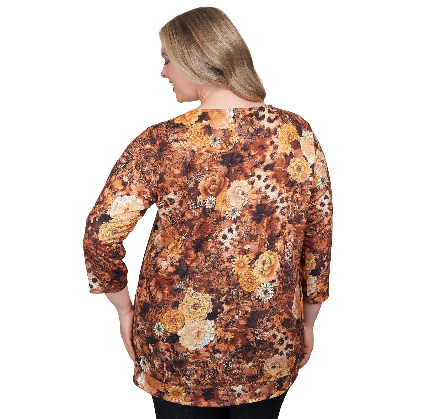 Ruby Rd. Must Have All Pokyester Top Scoop Neck