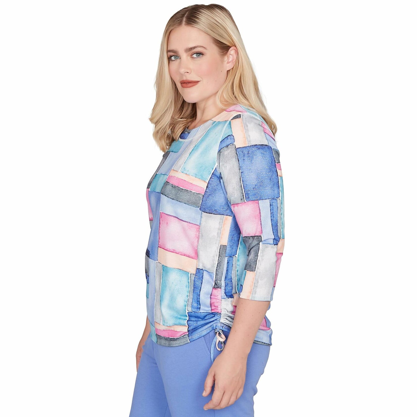 Alfred Dunner Casual Vibe Blend Bold Hues Polyester Top