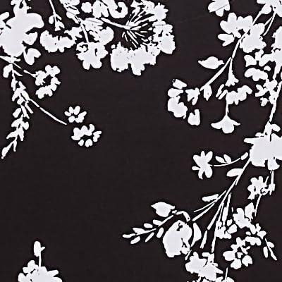 Asymmetric Floral Monotone Crewneck Top
