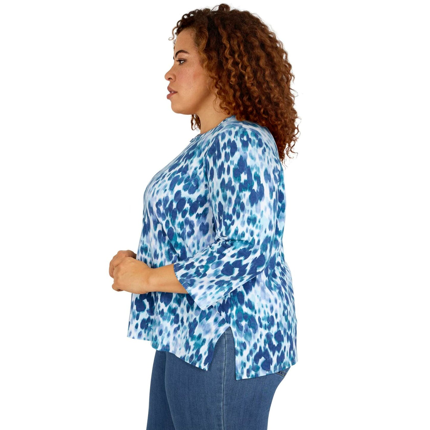 Alfred Dunner Women's Plus-Size Playful Animal Print Top