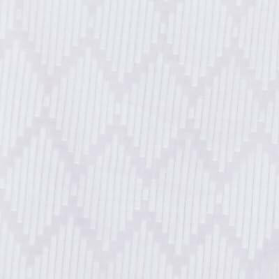 White Textured Split Neck Top