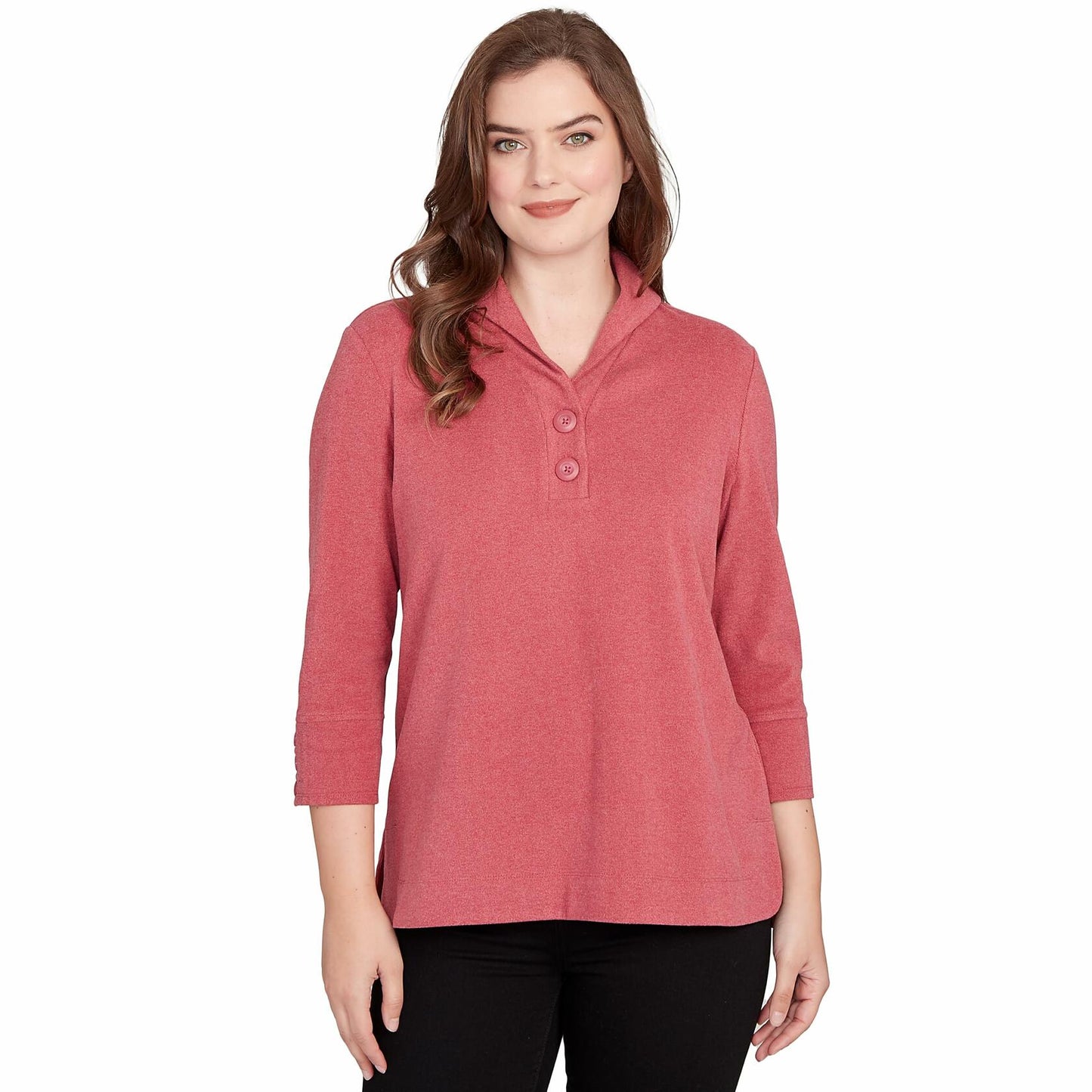 Ruby Rd. Knit Rib Pullover