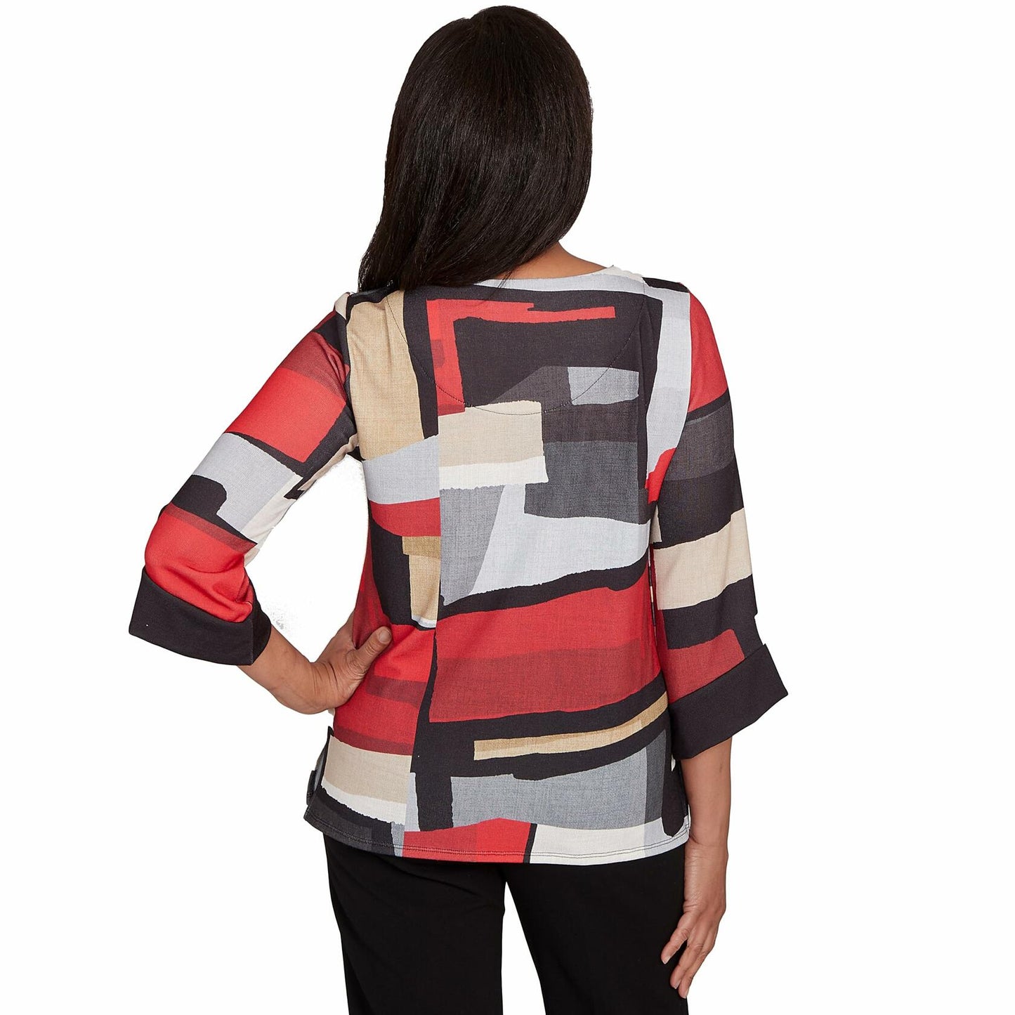 Alfred Dunner Colorblock Knit Top