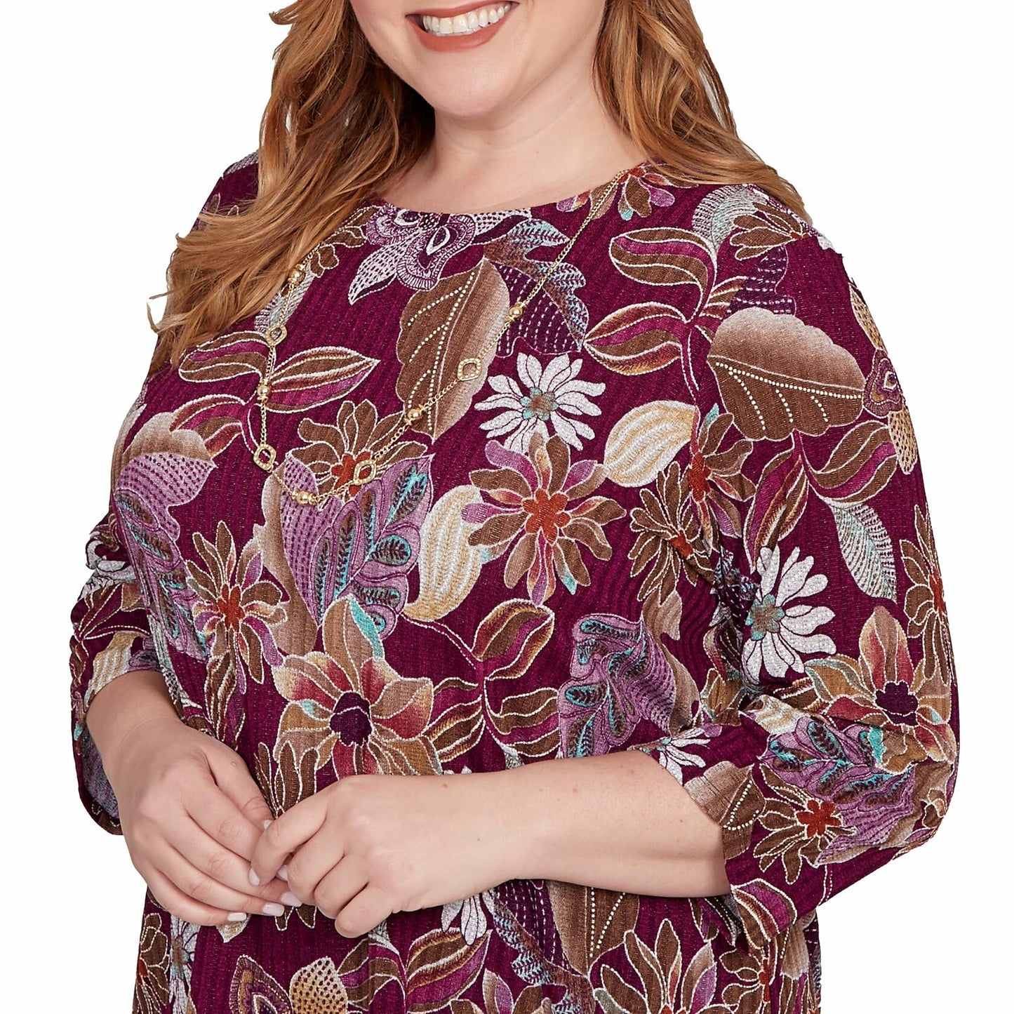 Batik Floral Melange Printed Top