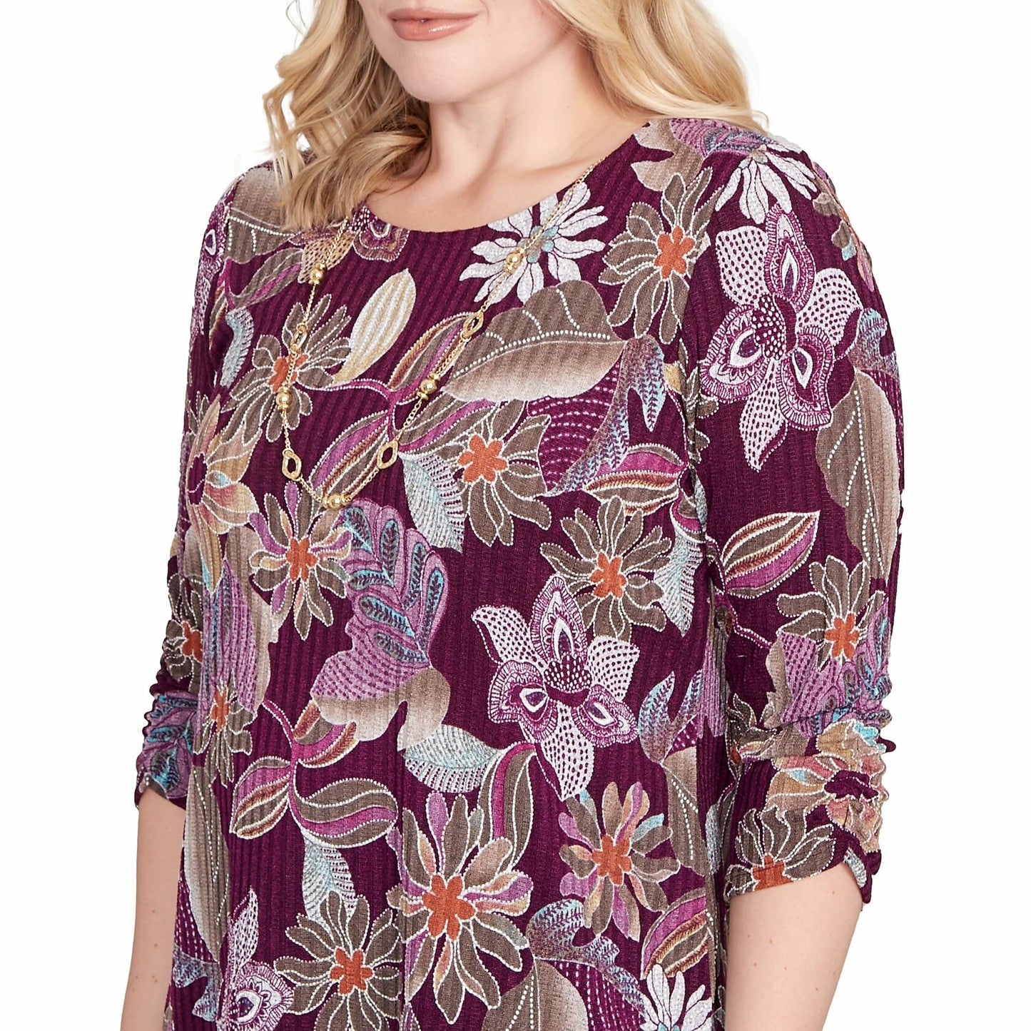 Batik Floral Melange Printed Top