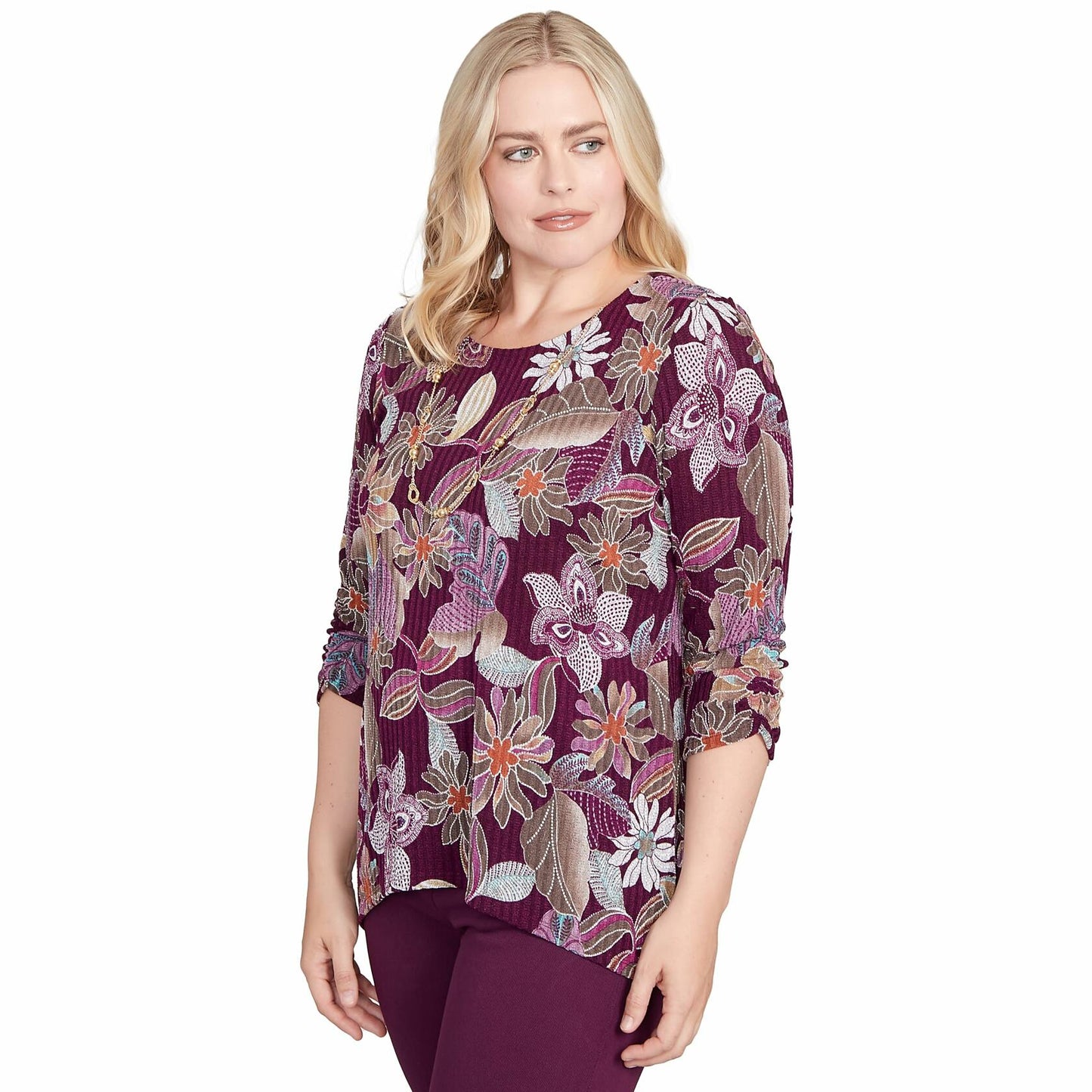 Batik Floral Melange Printed Top