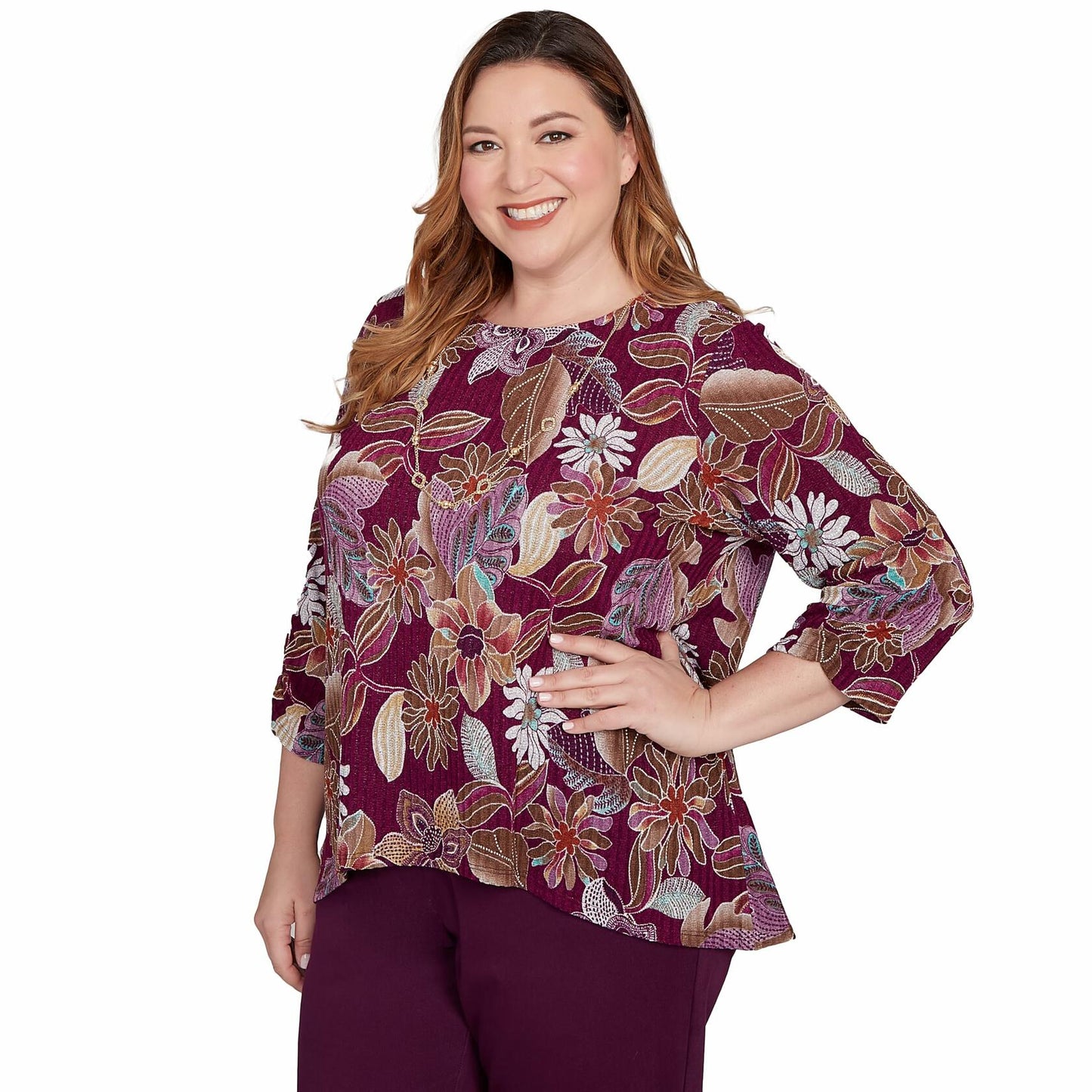 Batik Floral Melange Printed Top