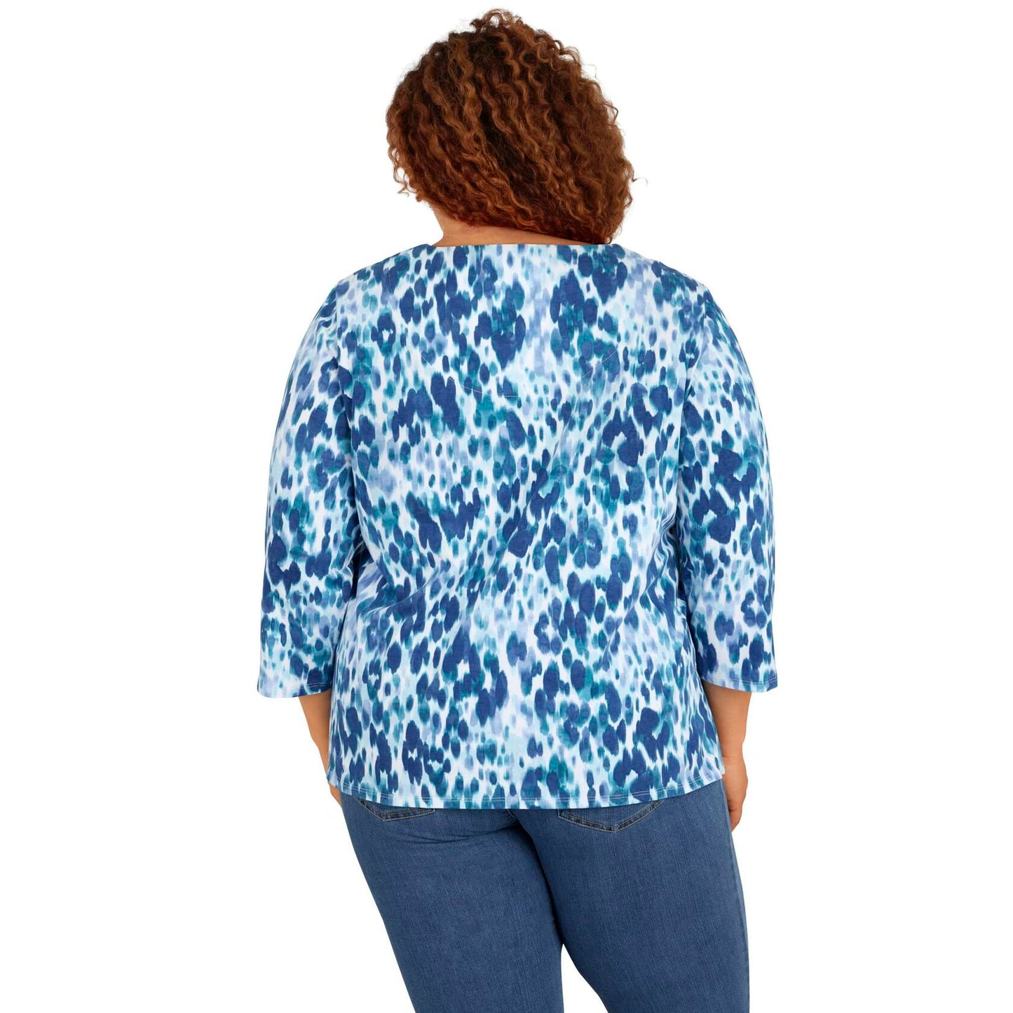 Alfred Dunner Women's Plus-Size Playful Animal Print Top