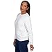 Alfred Dunner Classic Crew Neck Chenille Pullover Sweater (US, Alpha, Small, Regular, Regular, Standard, Ivory)