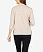 Alfred Dunner Women's Tossed Floral Top Size S Oatmeal Heather