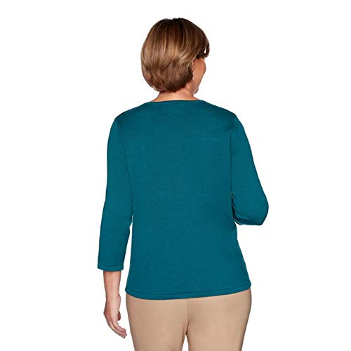 Alfred Dunner Women's Classics Colorblock Sweater