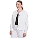 Ruby Rd. Denim Embroidered Short Jacket Runs Genirouse (US, Numeric, 12, Regular, Short, Standard, White)