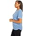 Alfred Dunner Women's Texture with OVERLOCK Stitch Size S Sky Blue
