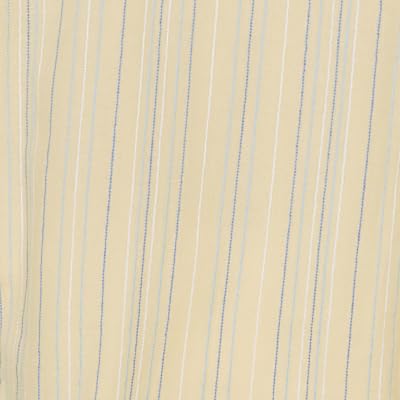 Alfred Dunner Women's Embroidered Daisy Stripes Button Front Top, Size XL, Sunshine