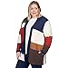 Alfred Dunner Women's Plus-Size Autumn Colorblock Cardigan Size 1X Multi