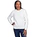 Alfred Dunner Classic Crew Neck Chenille Pullover Sweater (US, Alpha, Small, Regular, Regular, Standard, Ivory)