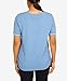 Alfred Dunner Women's Texture with OVERLOCK Stitch Size S Sky Blue