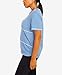 Alfred Dunner Women's Texture with OVERLOCK Stitch Size S Sky Blue