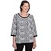 Alfred Dunner Runway Ready (US, Alpha, Small, Regular, Regular, Standard, Multi/Black)