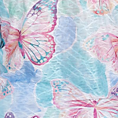 Butterfly Crewneck Three Quarter Sleeves Top
