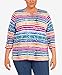 Alfred Dunner Women's Plus-Size CHICKLETS Size 3X Multi