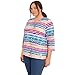 Alfred Dunner Women's Plus-Size CHICKLETS Size 3X Multi