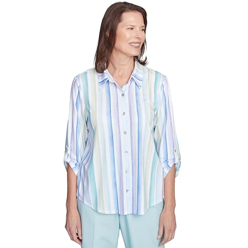 Alfred Dunner Strip Knit Shirt