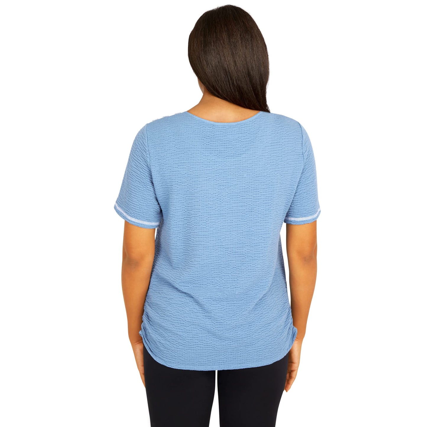 Alfred Dunner Women's Texture with OVERLOCK Stitch