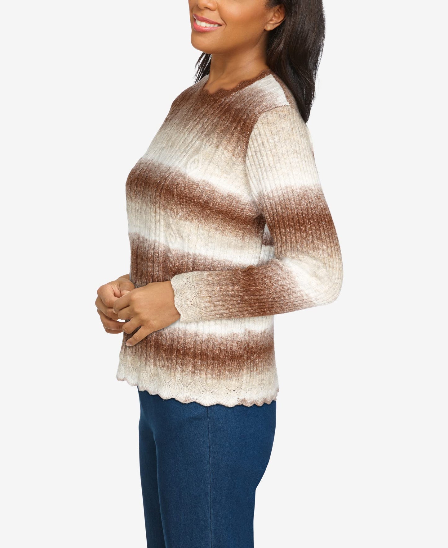 Alfred Dunner Women's Ombre Sweater