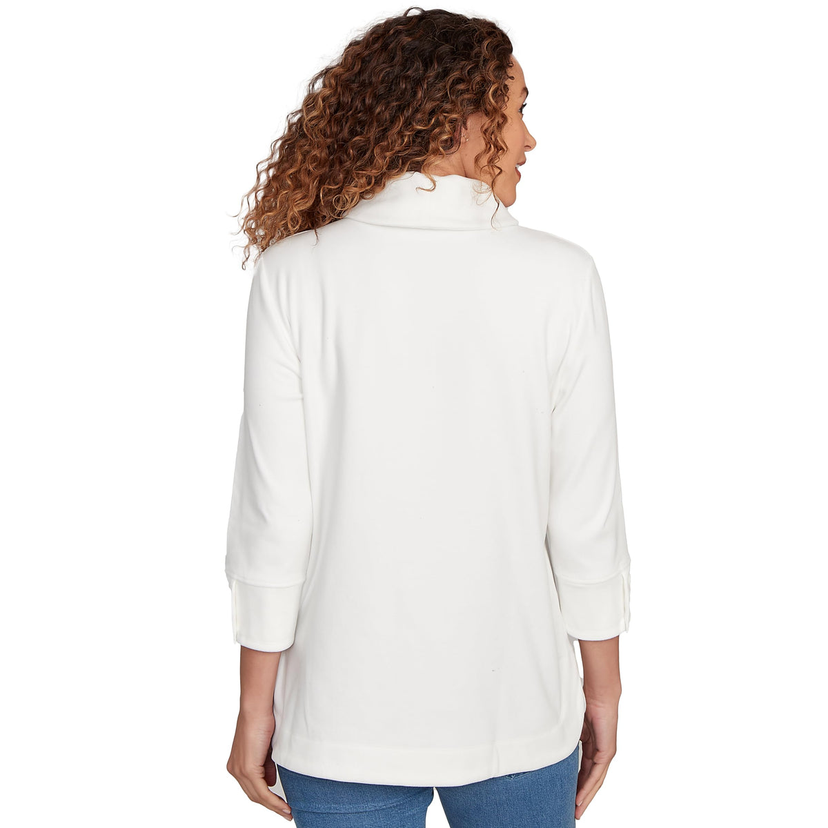 Ruby Rd. Knit Rib Pullover (US, Alpha, X-Large, Regular, Petite, Petite, Ivory)