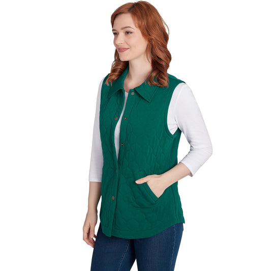 Ruby Rd. Quilted Jacket Cotton/Polyester