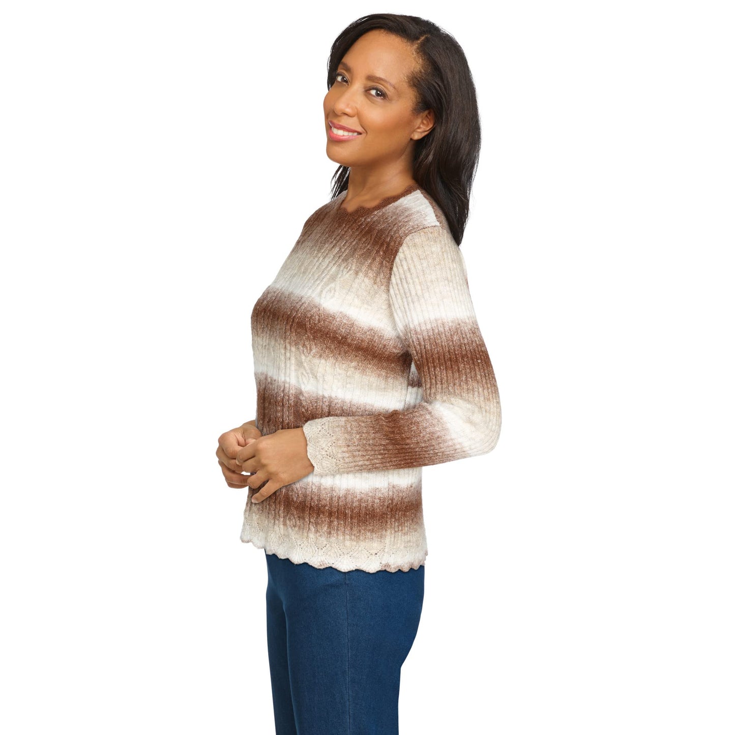 Alfred Dunner Women's Ombre Sweater