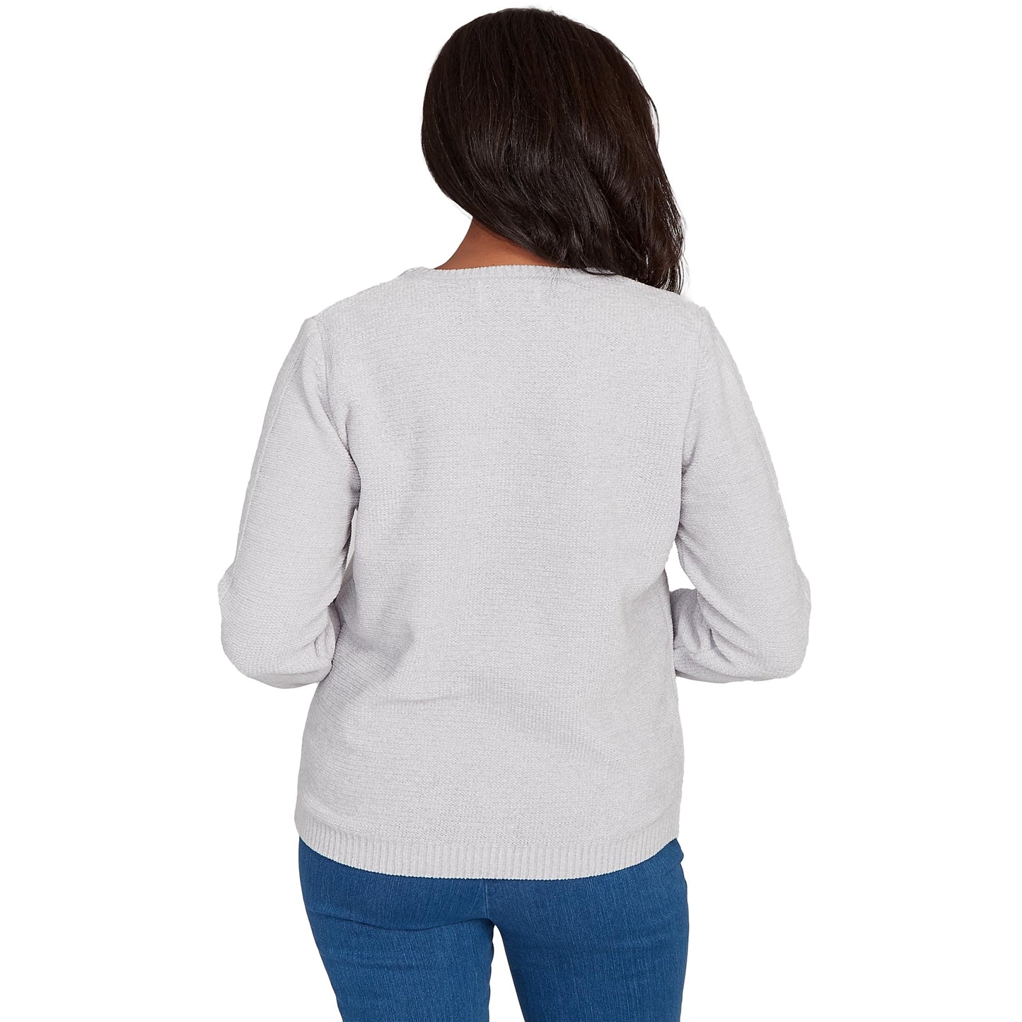 Alfred Dunner Women's Cable Chenille Pullover Sweater