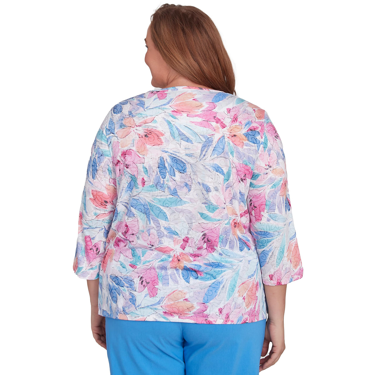 Floral Spray Crewneck Top