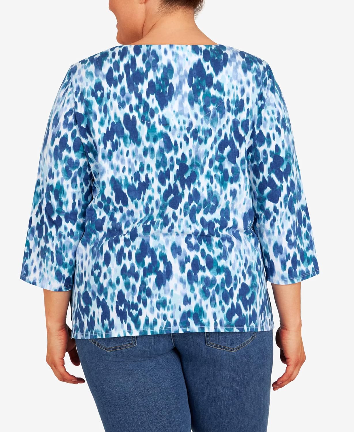 Alfred Dunner Women's Plus-Size Playful Animal Print Top