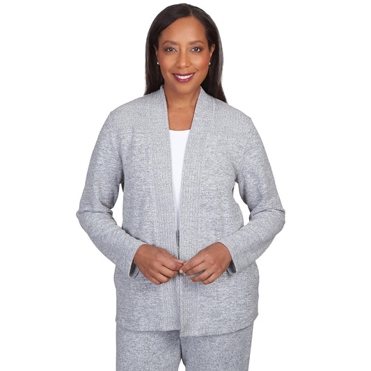 Alfred Dunner Comfort Zone Soft Cardigan with Pocket