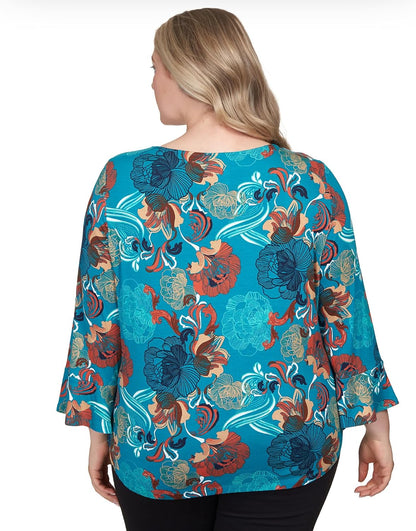 Folral Top Soft to Touch Rayon/Spandex