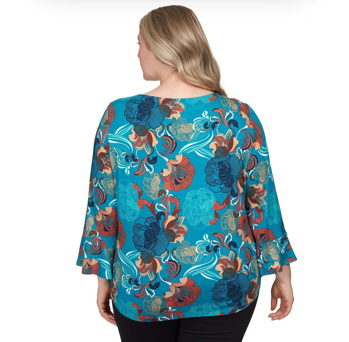Ruby Rd. Folral Top Soft to Touch Rayon/Spandex