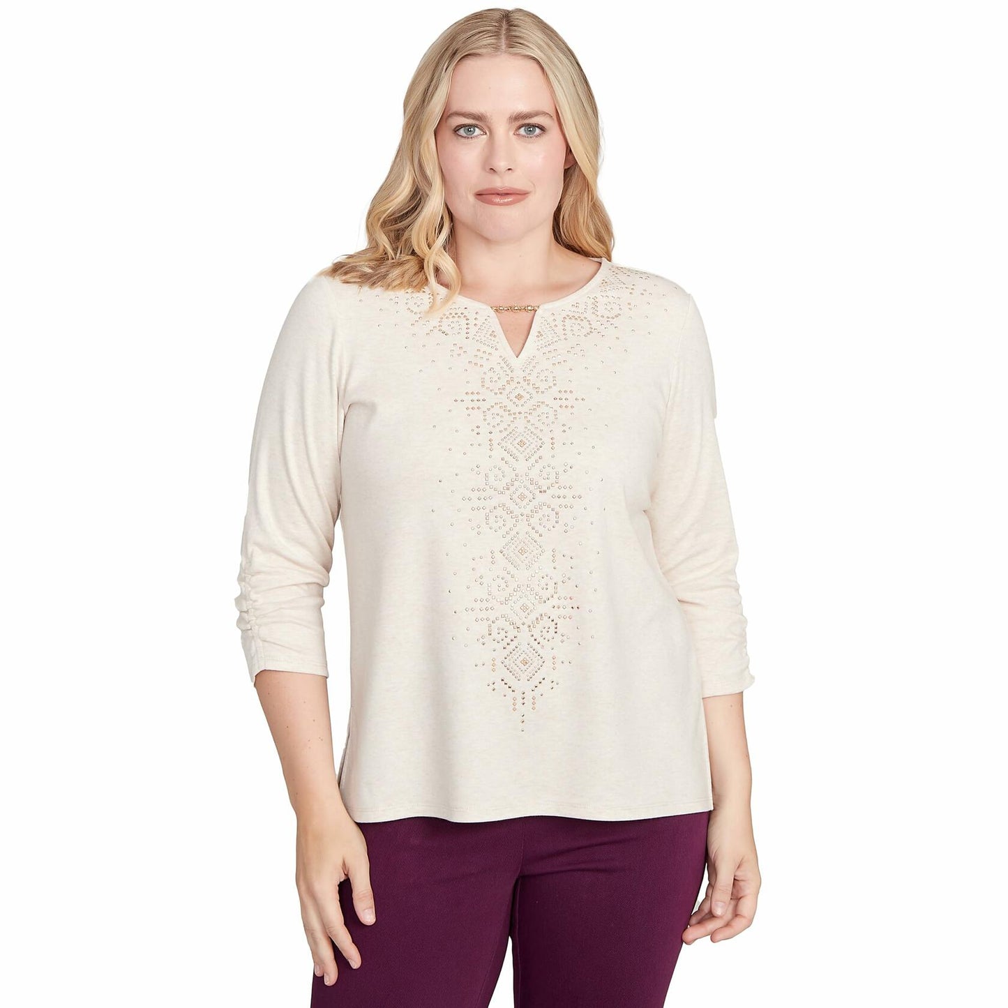 Alfred Dunner Urban Legend Center Heat Set Top
