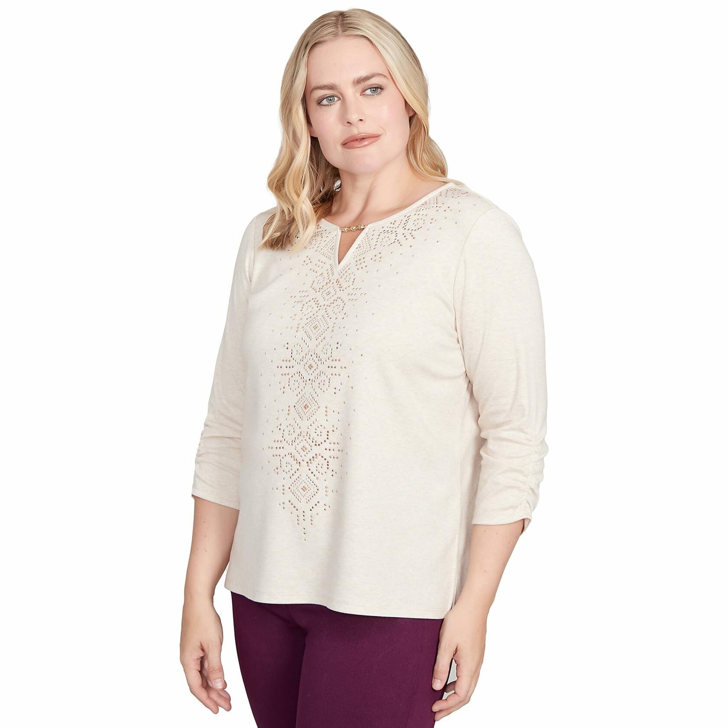 Alfred Dunner Urban Legend Center Heat Set Top