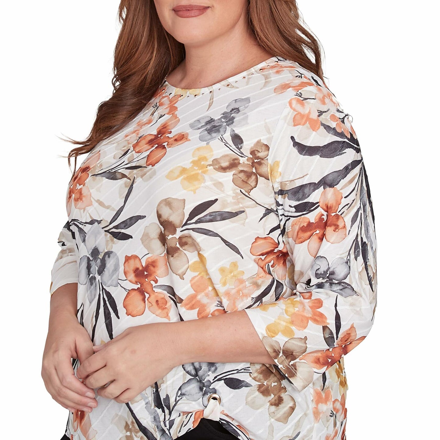 Watercolor Floral Crewneck Top