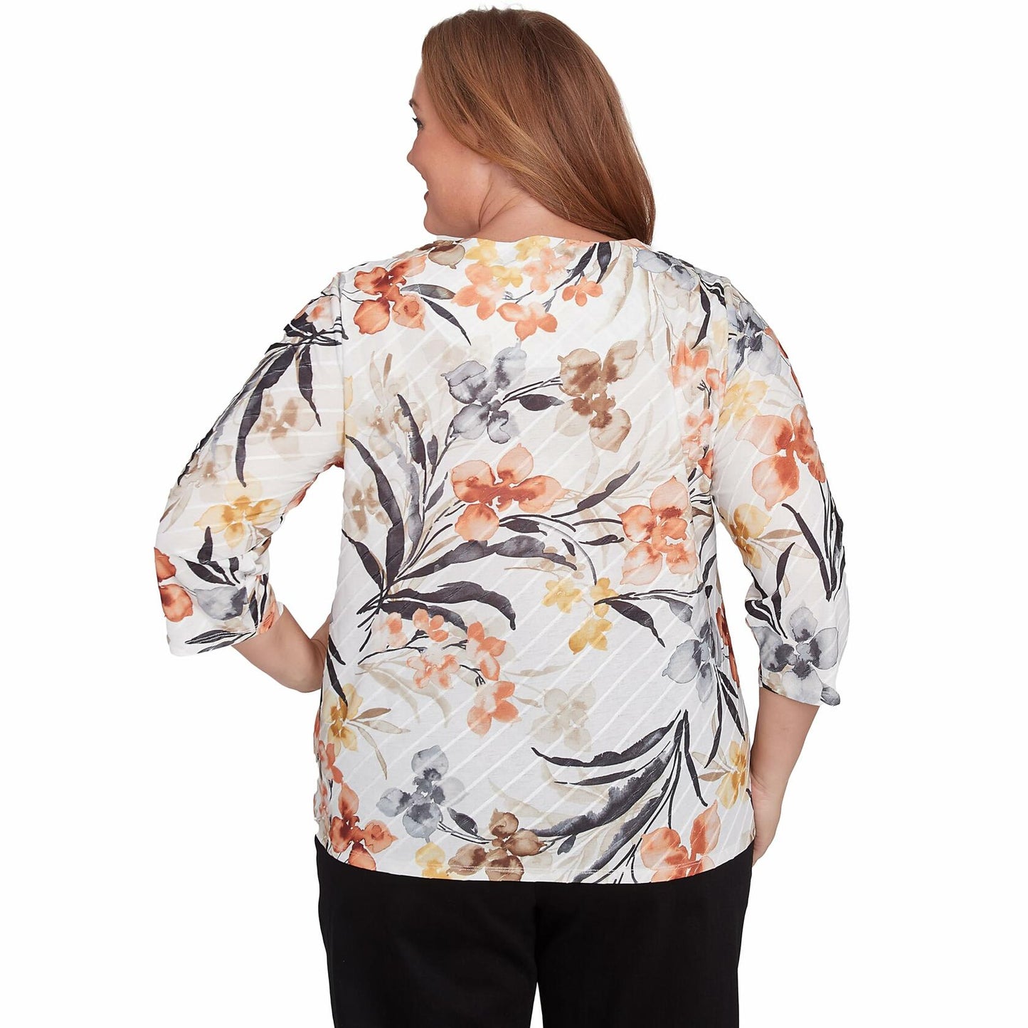 Watercolor Floral Crewneck Top